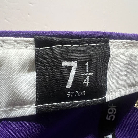 New Era, 59Fifty Fitted Hat, New York Mets, Purple & Black - Picture 14 of 15